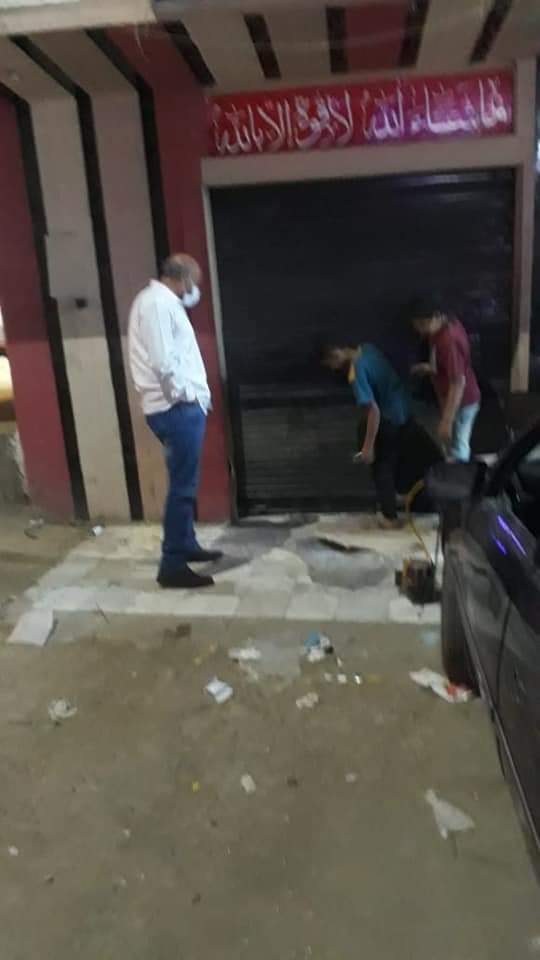 حملة ليلية بالفيوم على المطاعم والمحال التجارية