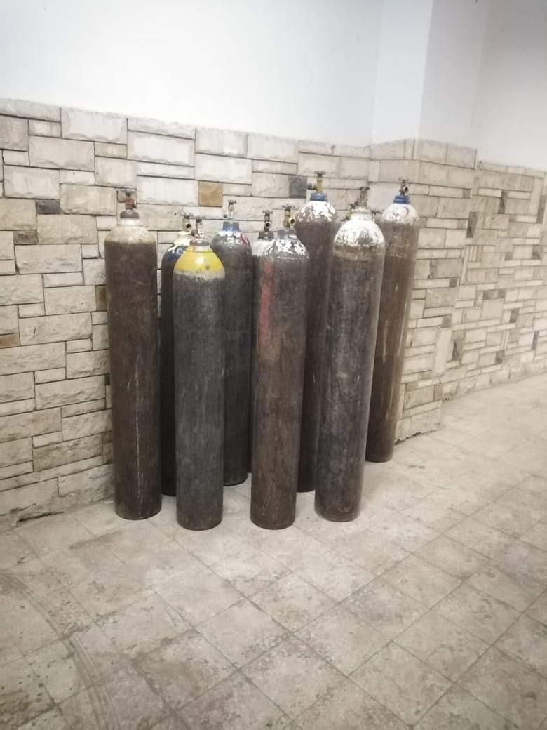 ضبط 12 أسطوانة أكسجين مجهولة المصدر في الفيوم