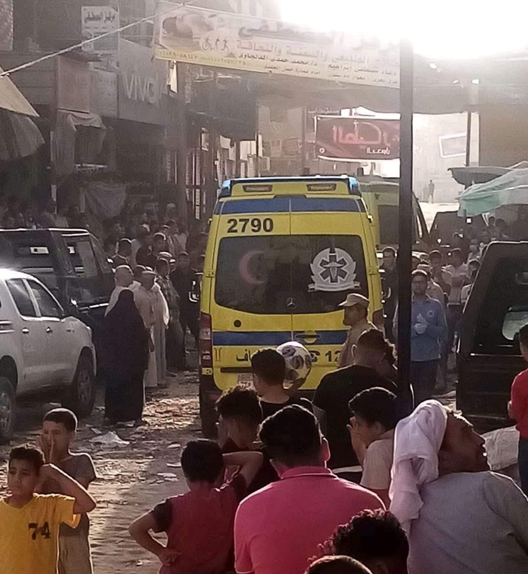 مكان الحادث في الفيوم