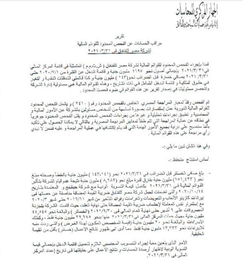 مستند مصر للفنادق