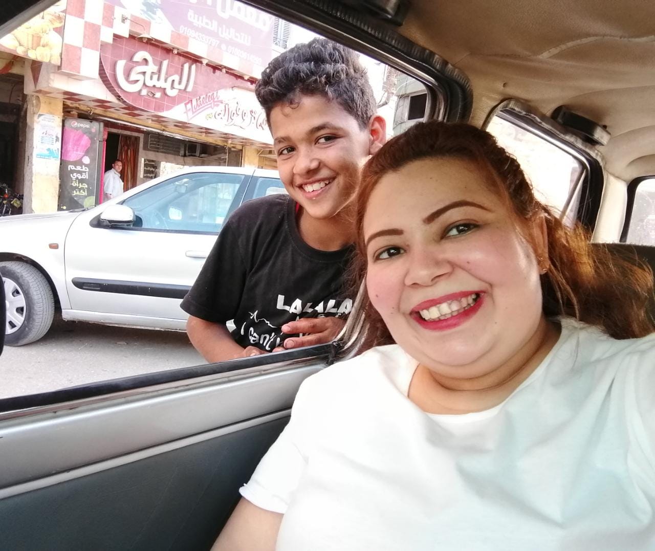 ميرا عادل أثناء مبادرة أخويا المسلم أنا بحبك