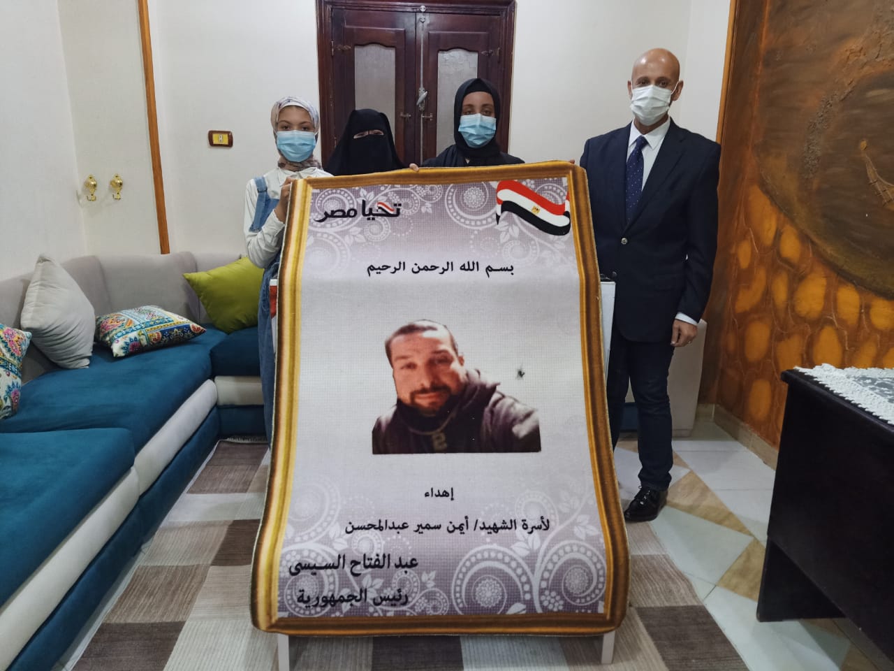 تكريم أسر شهداء الجيش الأبيض ضحايا كورونا بالشرقية 04