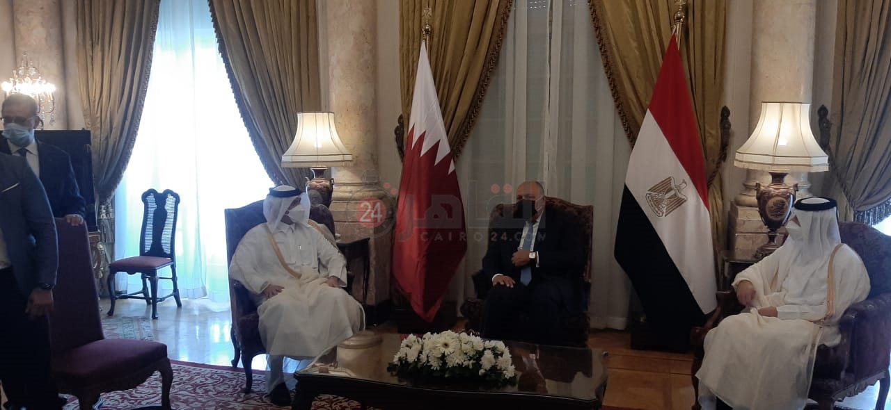  وزيري خارجية مصر وقطر (7)