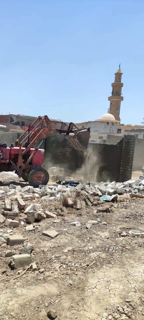 إزالة تعديات في الفيوم