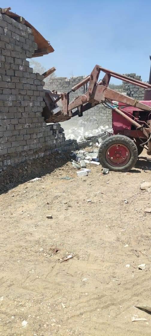 إزالة تعديات في الفيوم