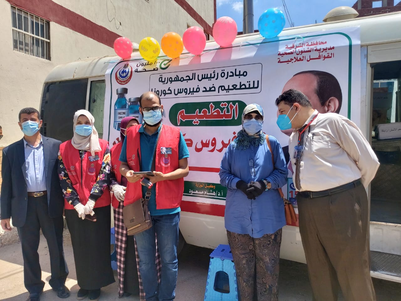 فرق تطعيم كبار السن واصحاب المعاشات بلقاح كورونا بالشرقية