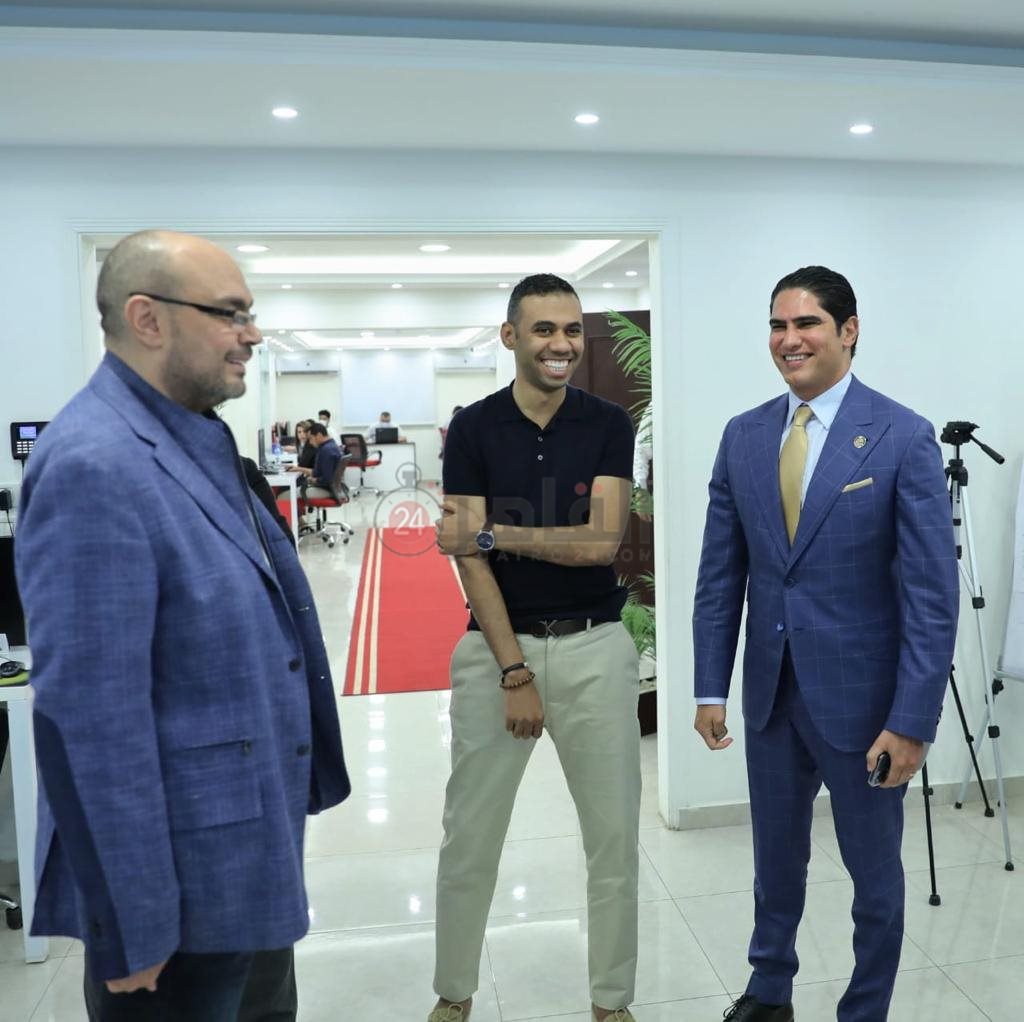 زيارة رجل الأعمال أحمد أبو هشيمة لمقر القاهرة 24