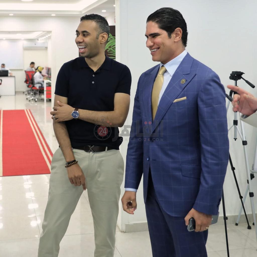 زيارة رجل الأعمال أحمد أبو هشيمة لمقر القاهرة 24