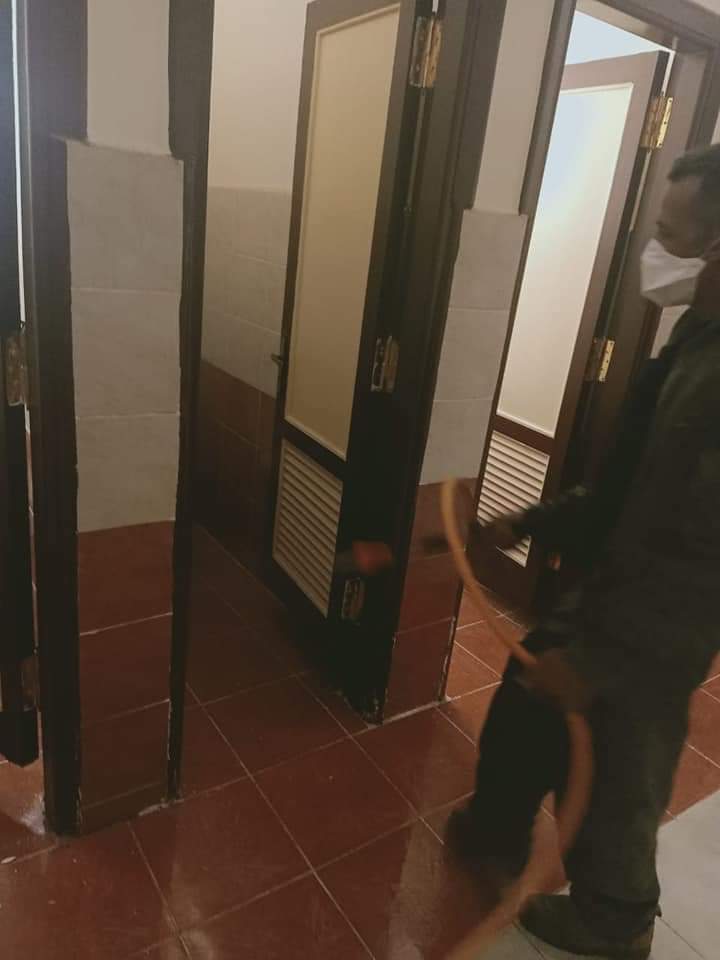 تعقيم اللجان الامتحانية بالفيوم