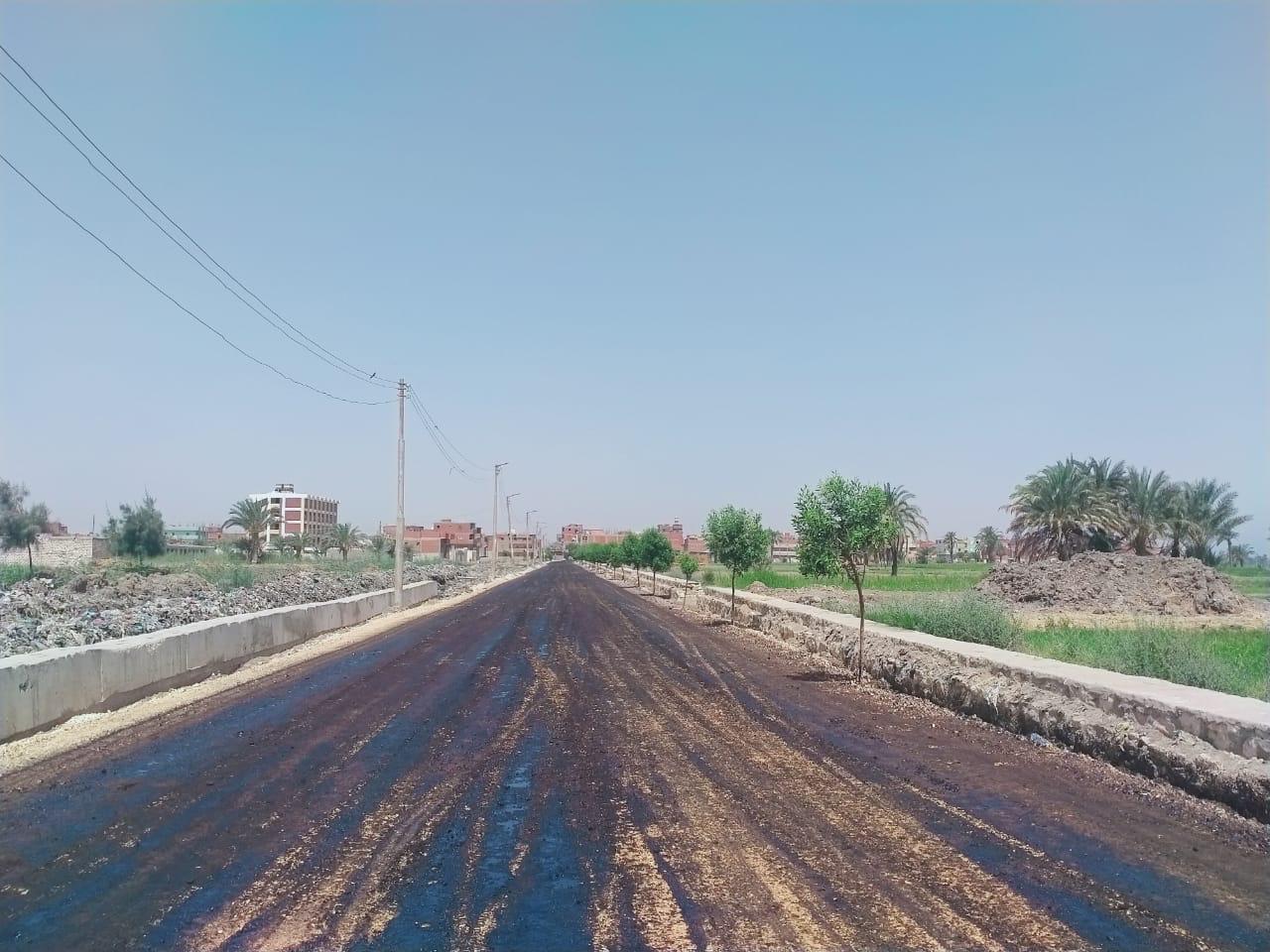 رصف الطرق بالفيوم