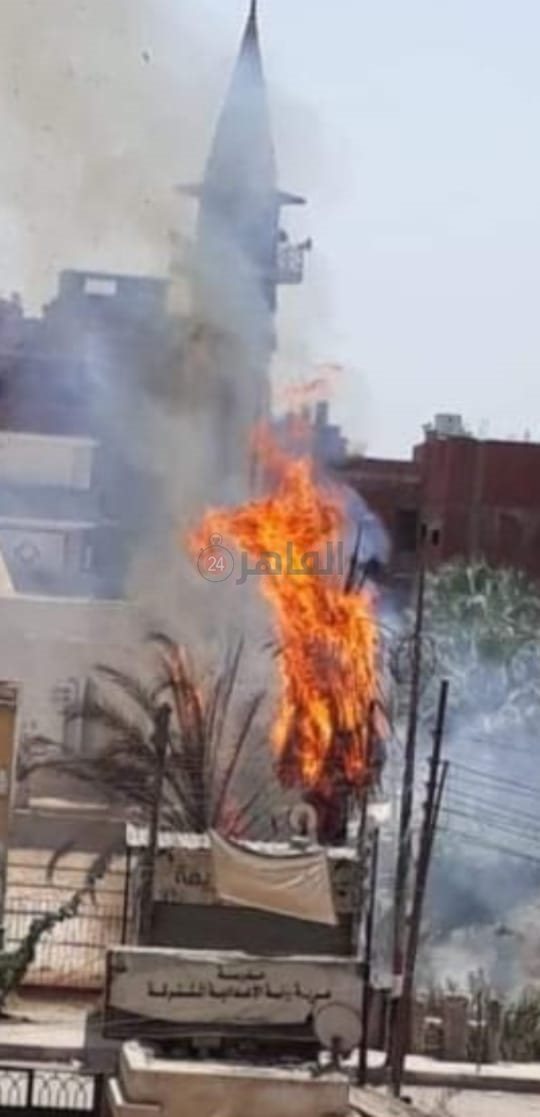 حريق بمحيط متحف أحمد عرابي 02