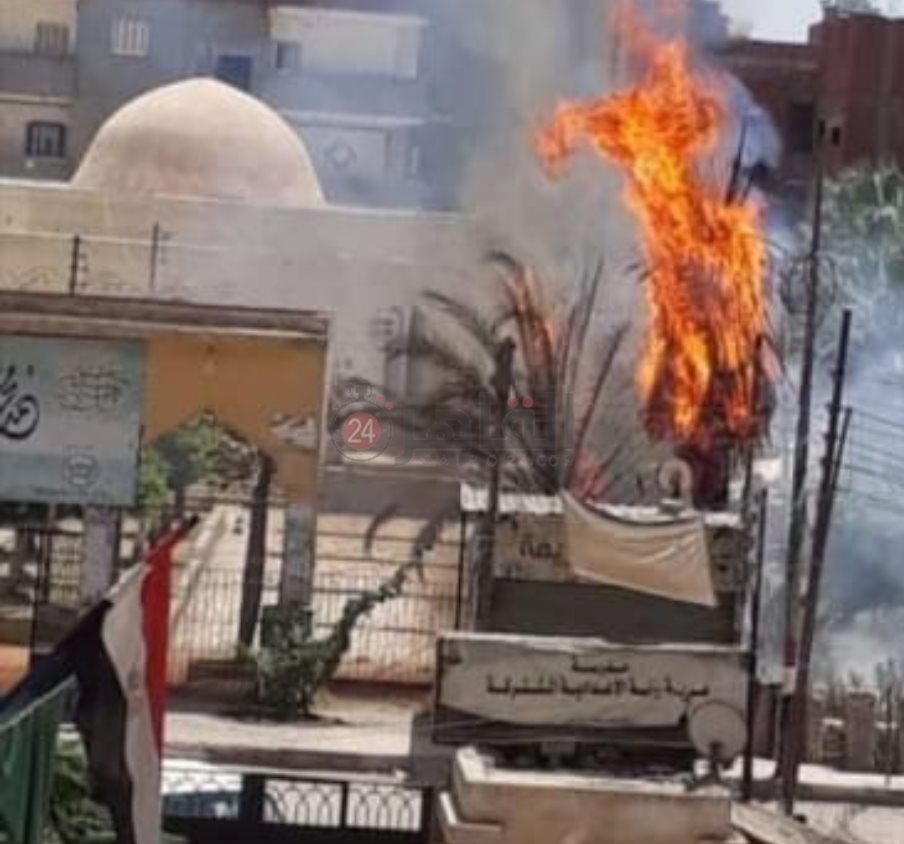 حريق بمحيط متحف أحمد عرابي 03