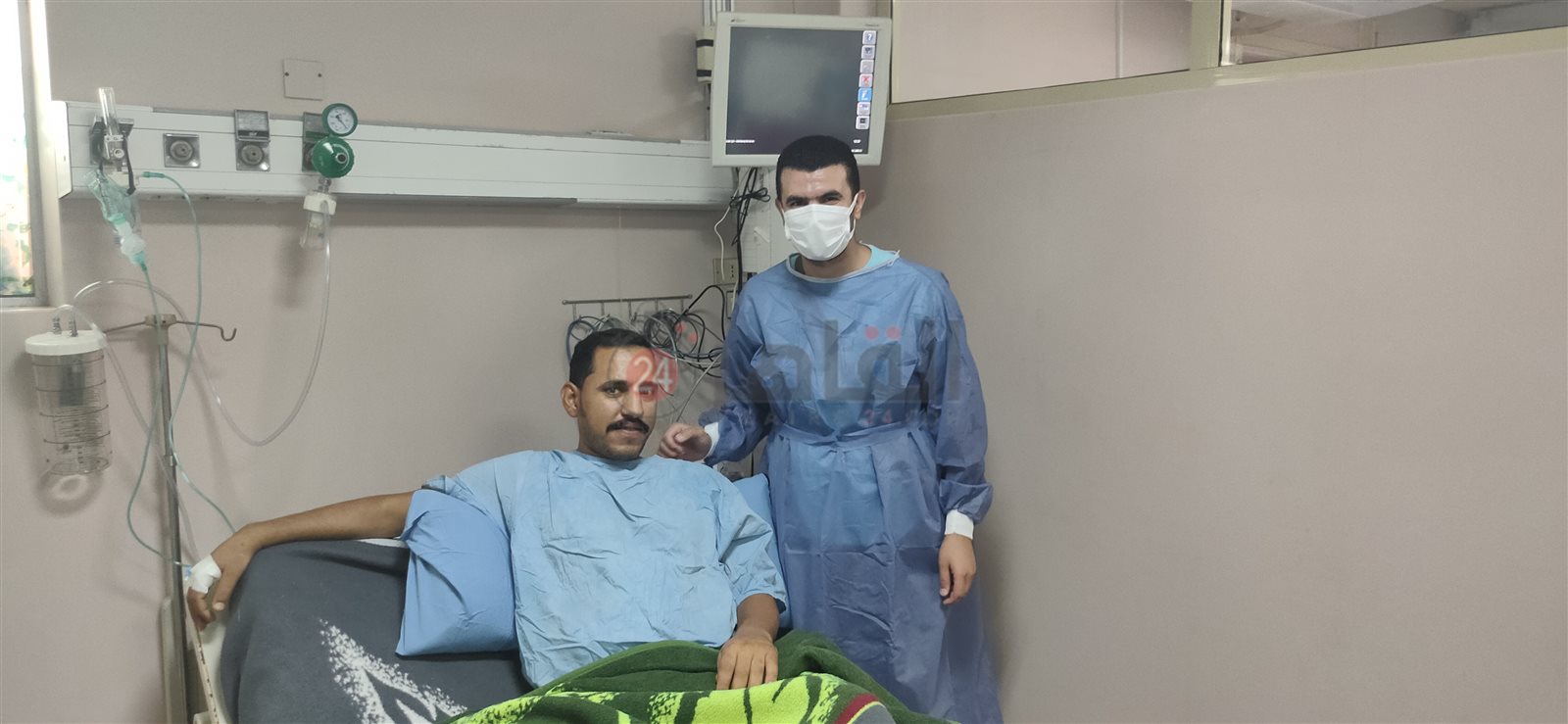 مراسل القاهرة 24 مع الزوج المتبرع