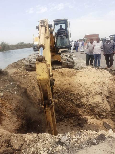 إصلاح الهبوط الأرضي في الزقازيق بالشرقية 01