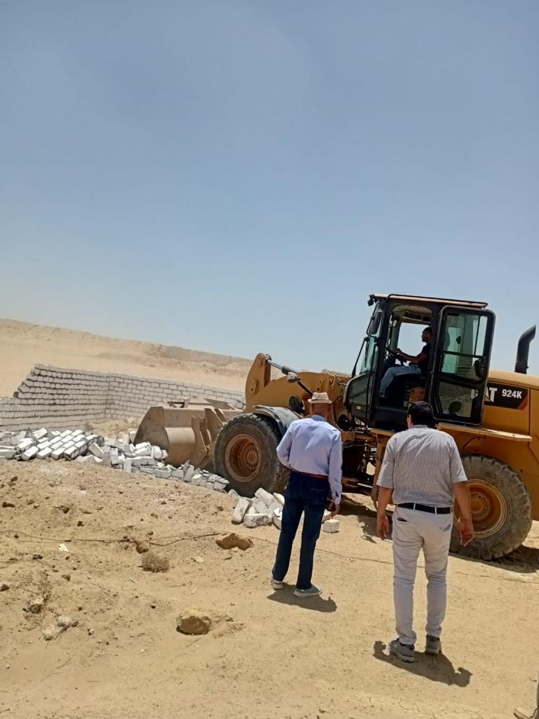 إزالة تعديات في الفيوم