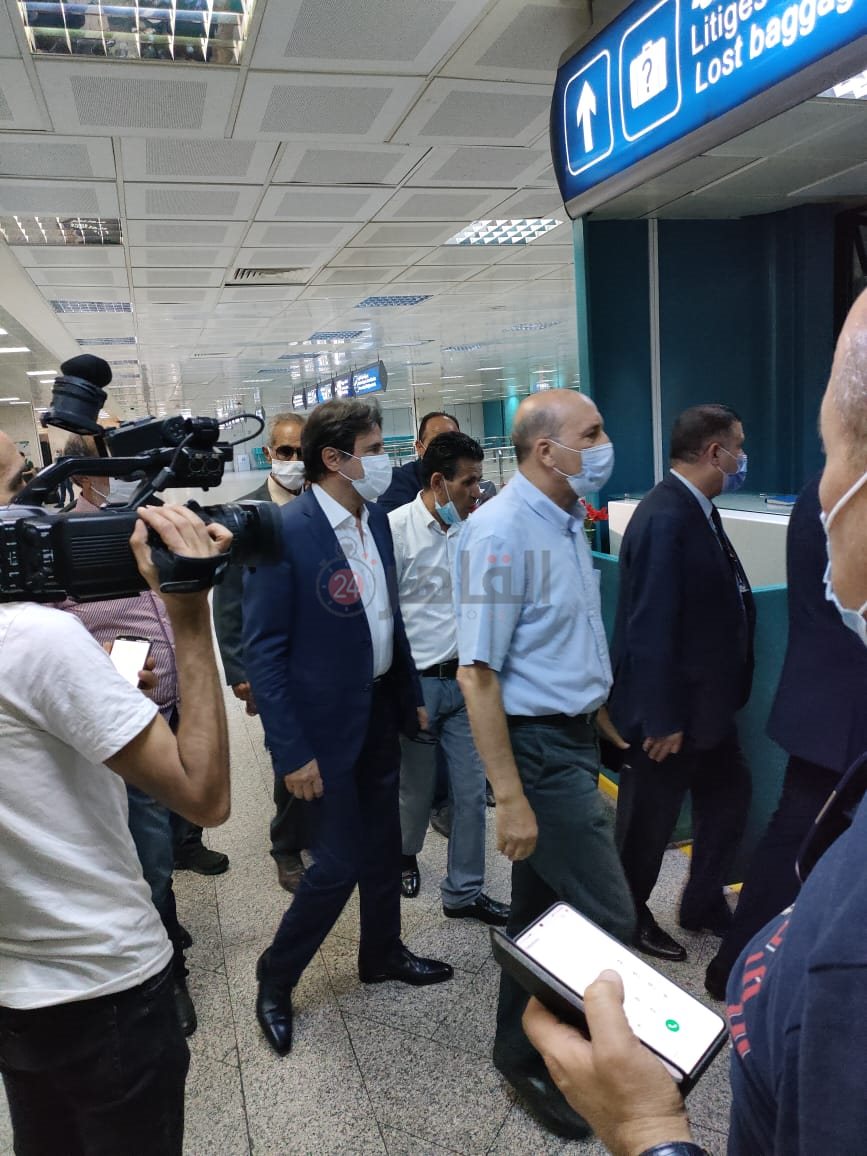 رئيس الترجي يستقبل بعثة الأهلي