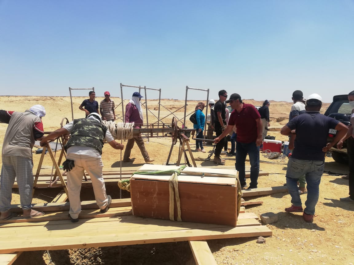 جانب من موقع التصوير في الفيوم