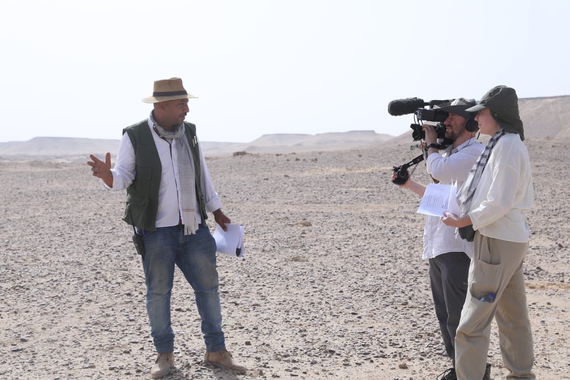 جانب من موقع التصوير في الفيوم