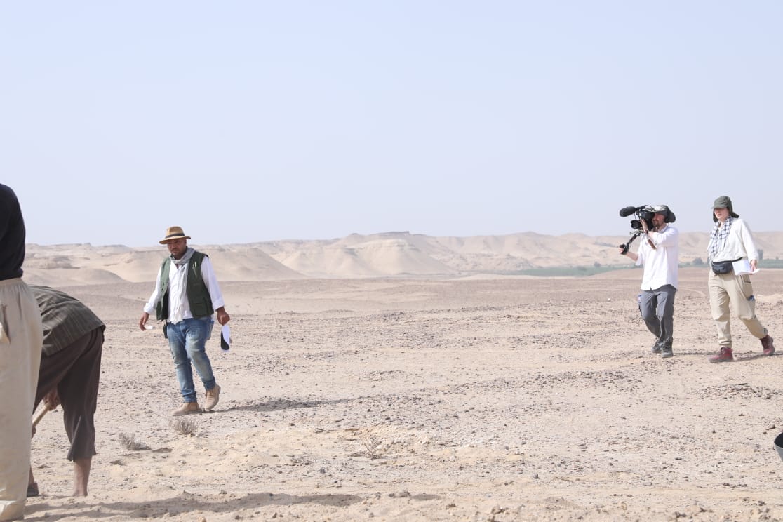 جانب من موقع التصوير في الفيوم