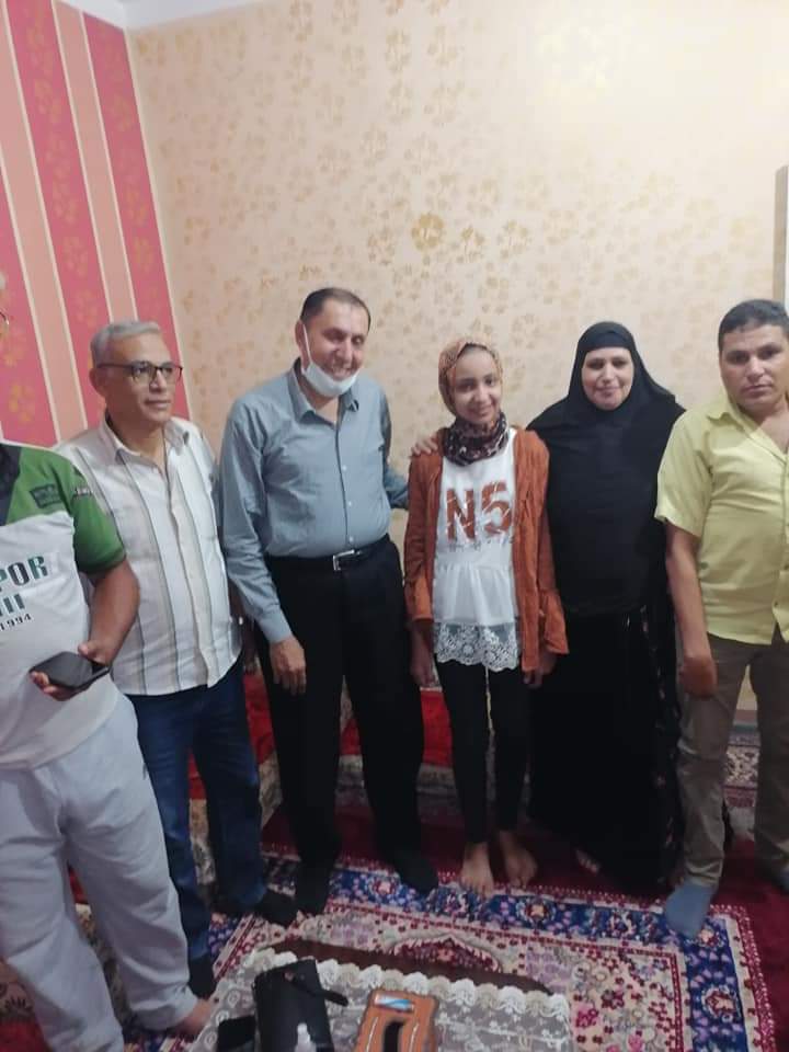 روان الطالبة الأولى مكرر بالشهادة الإعدادية بالشرقية 01