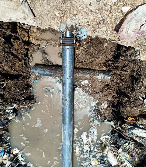 إصلاح كسر الماسورة 02