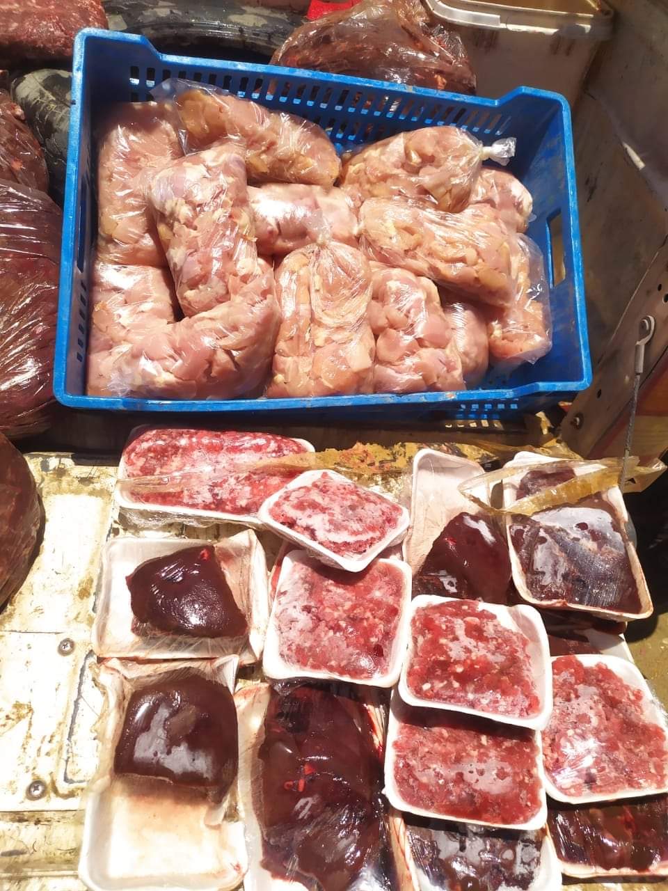 ضبط لحوم فاسدة في الفيوم