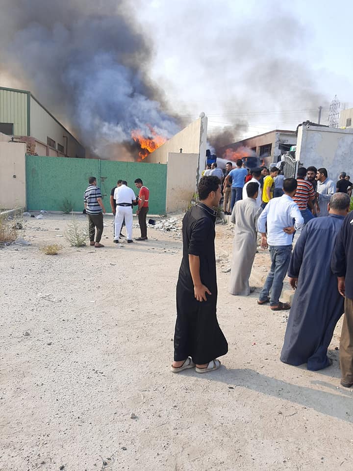 نشوب حريق في مصنع منسوجات بالعاشر من رمضان 07