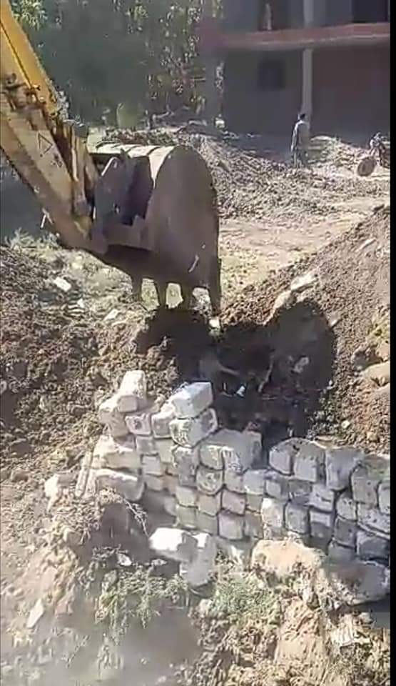 إزالة تعديات في الفيوم