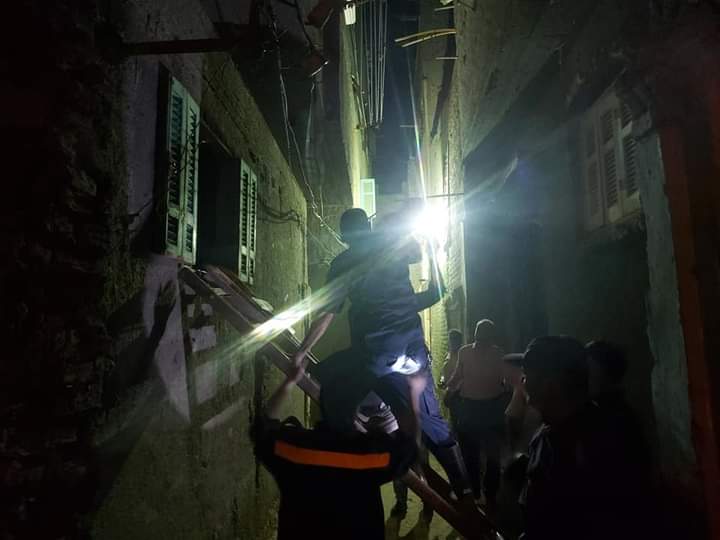 انهيار منزل بأسيوط 