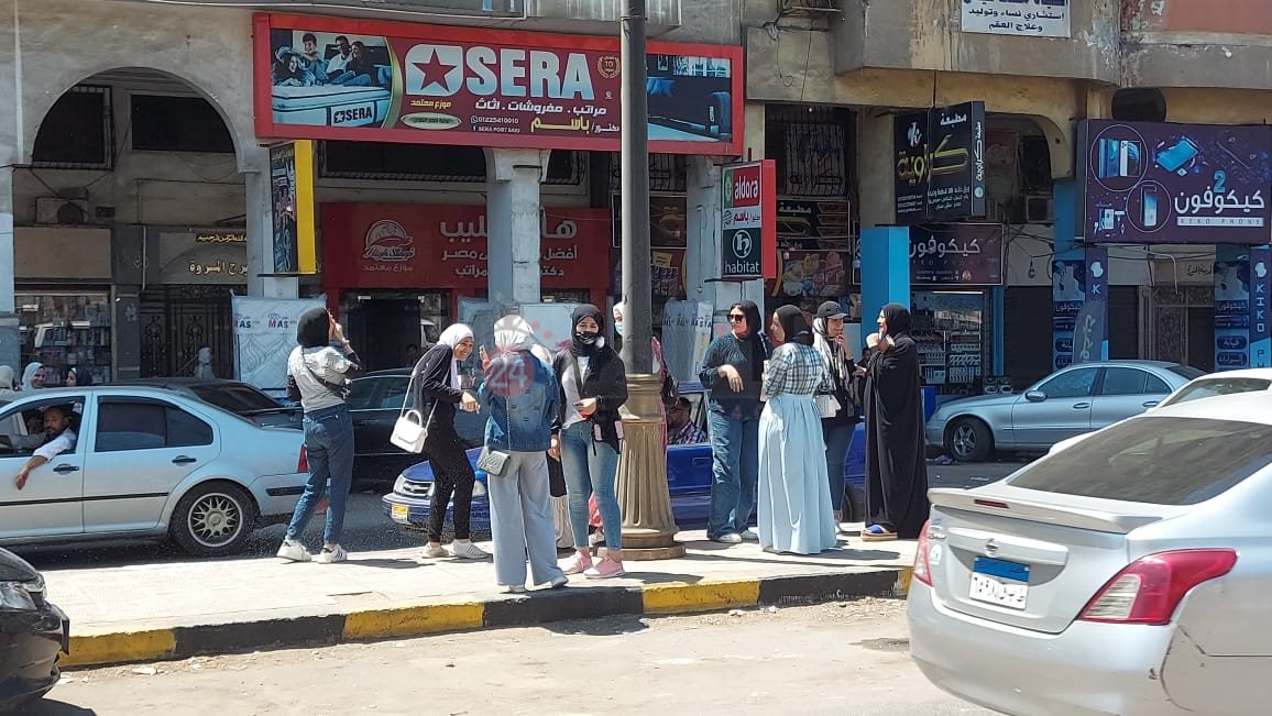 إحتفالات طالبات الثانوية العامة ببورسعيد 