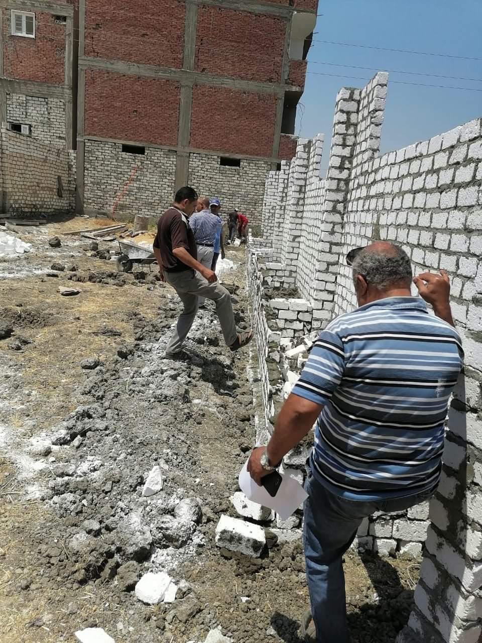 إزالة تعديات في الفيوم