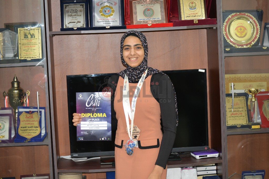 بطلة إفريقيا في لعبة السامبو 