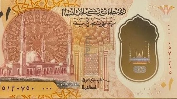 ورقة فئة عشرة جنيهات بلاستيكية