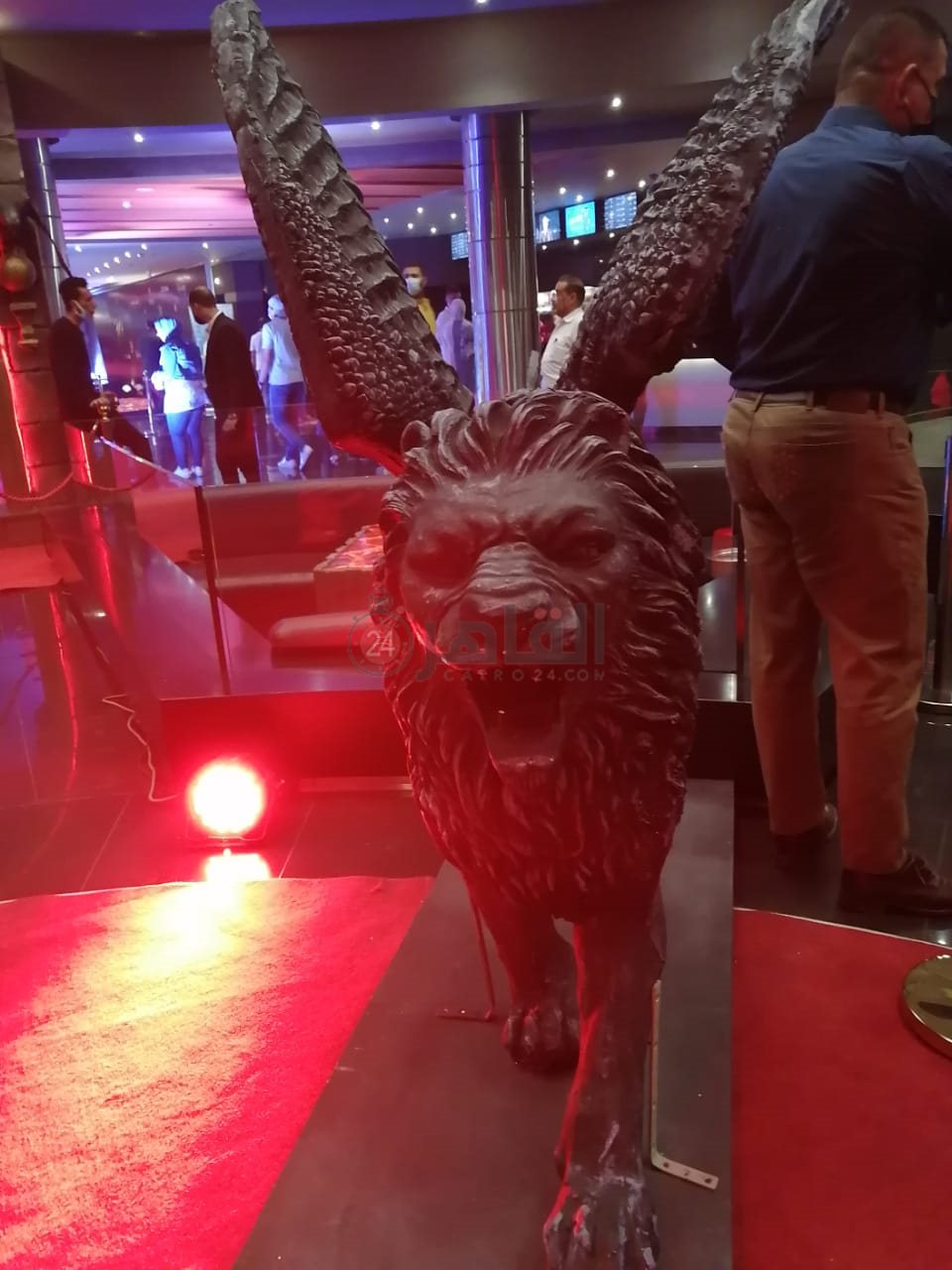 استعدادات العرض الخاص لفيلم الإنس والنمس (8)