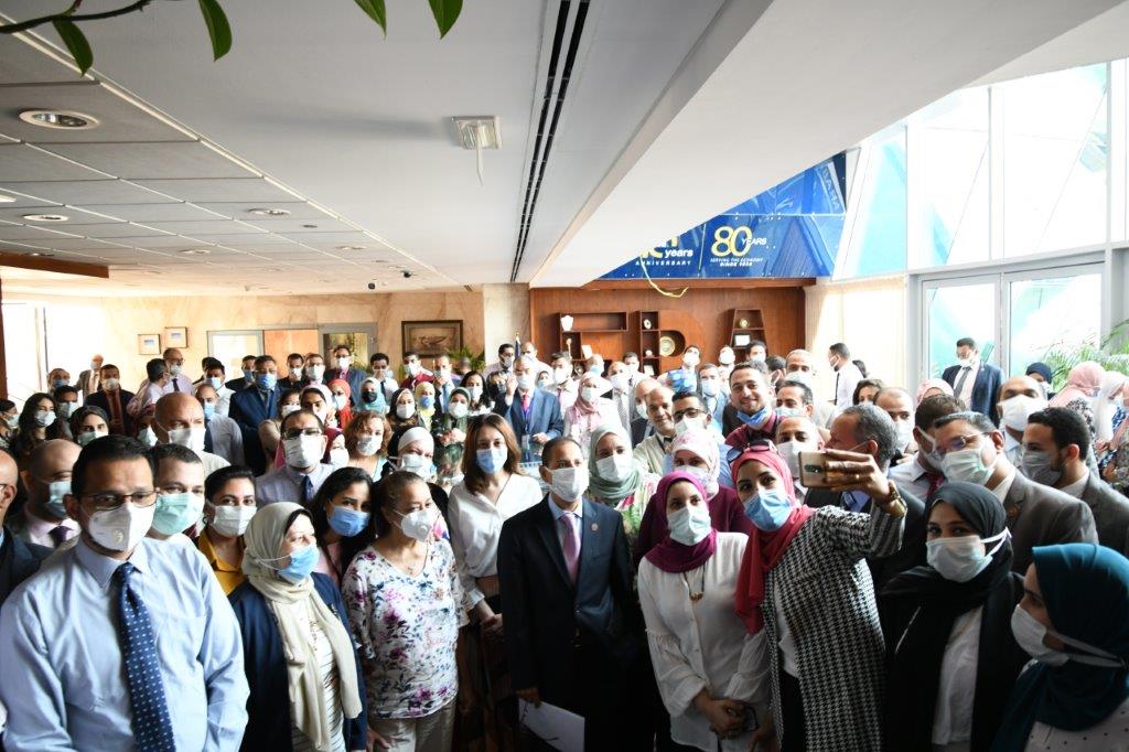 العاملين بالرقابة المالية يودعون الدكتور عمران في نهاية ولايتة 1