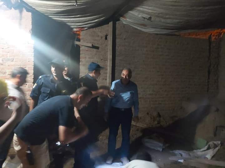 انهيار وتصدع 3 منازل بحي غرب أسيوط 