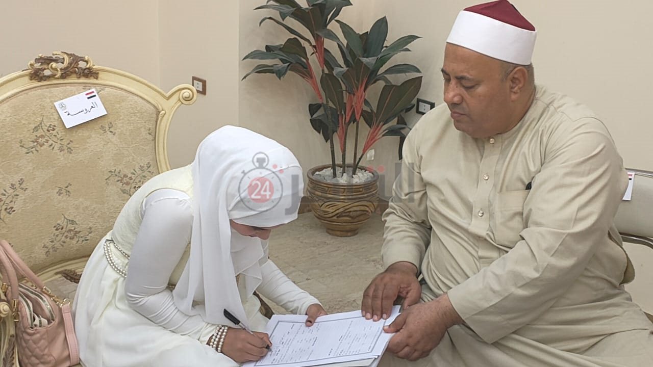 محافظ شمال سيناء يشهد على عقد قران أول عروس من دار الأيتام