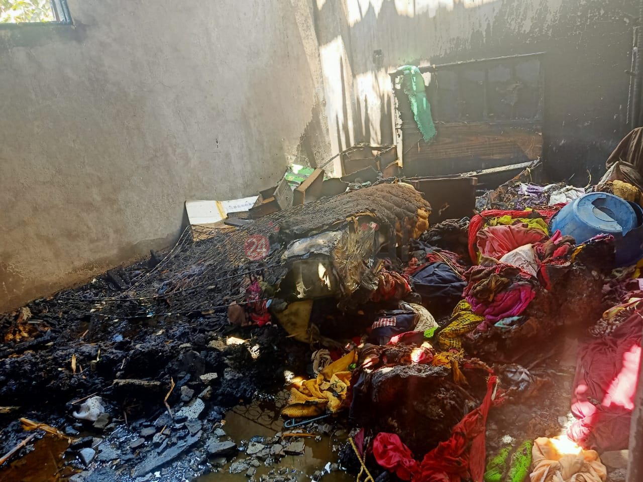 حريق شقة عريس