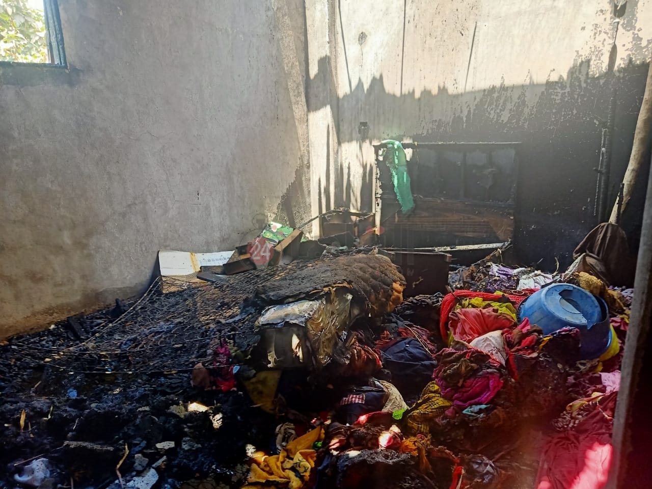 حريق شقة عريس