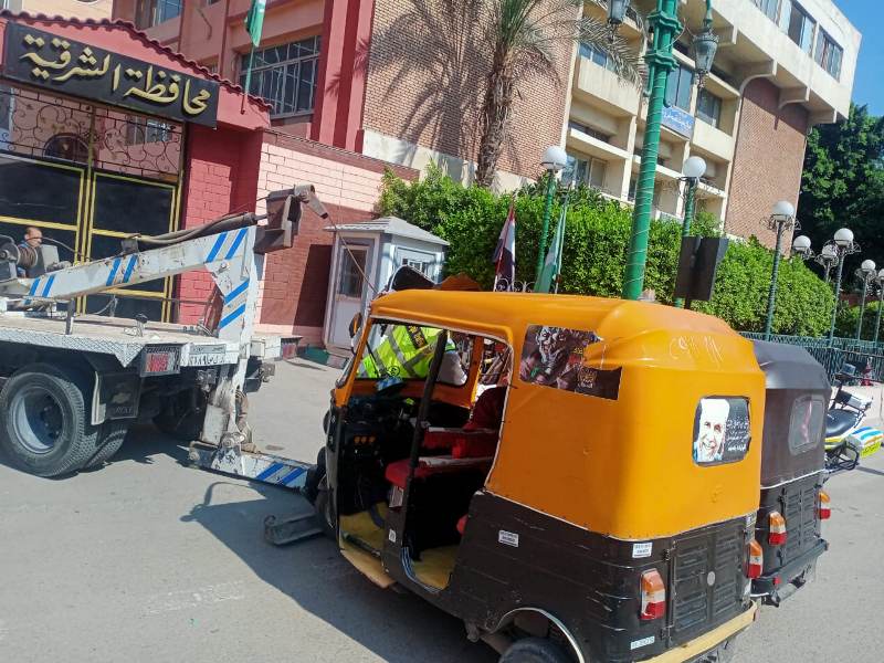 حملة لضبط مركبات التوك توك المخالفة بالشرقية 4