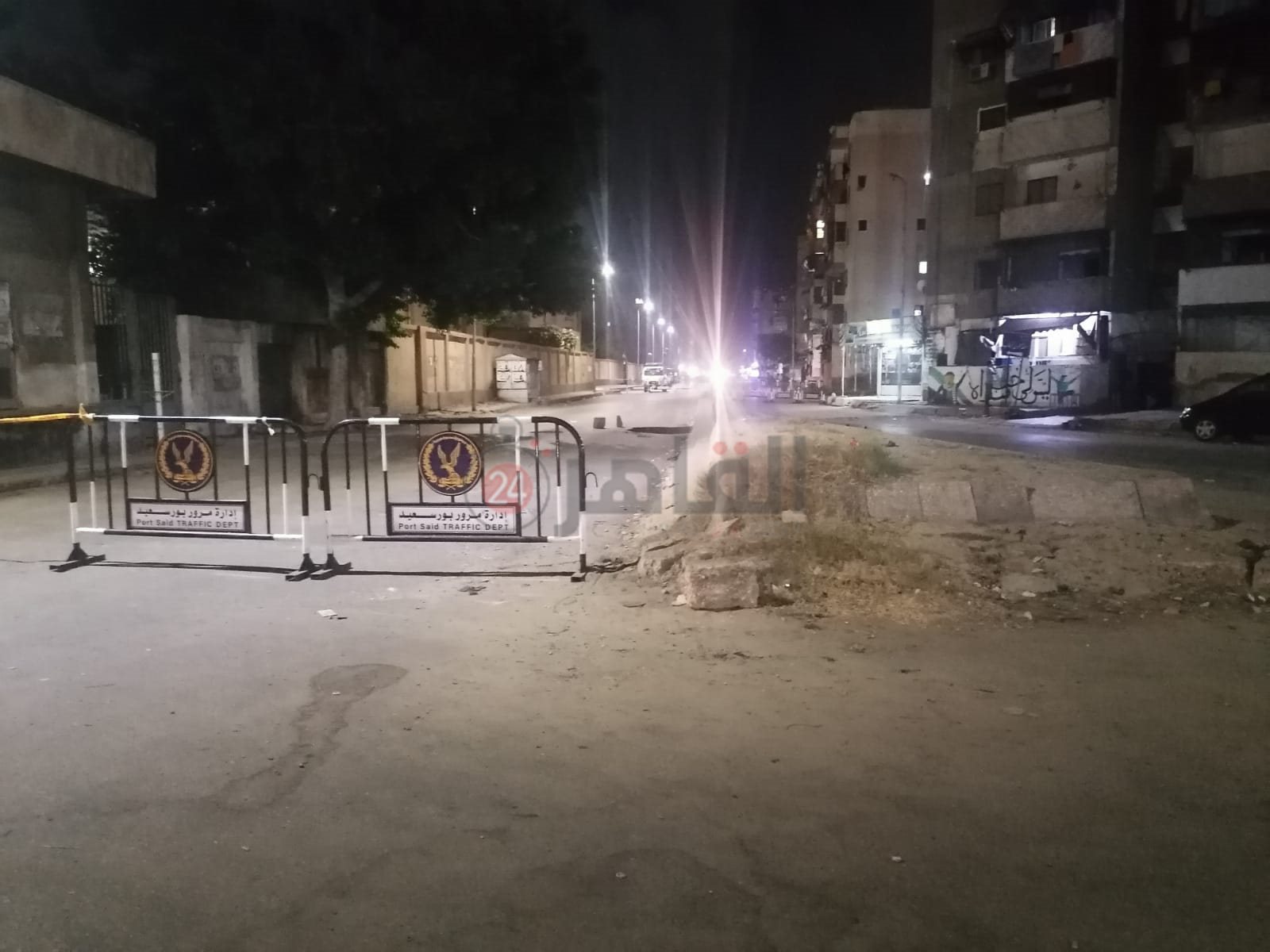 كردون أمني حول هبوط أرضي