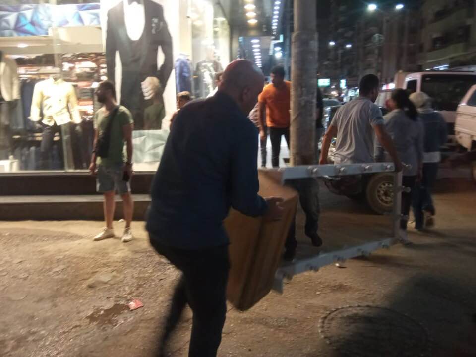 حملة لرفع الإشغالات بمدينة الزقازيق 02