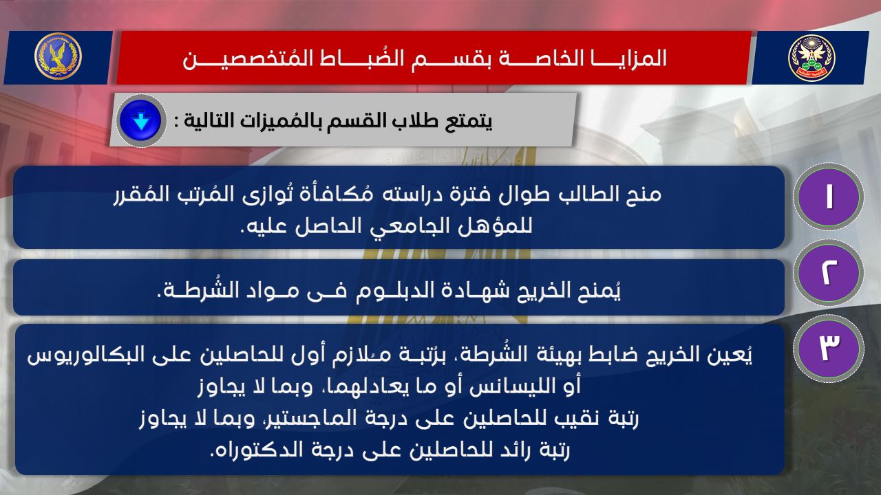 شروط ومواعيد القبول بكلية الشرطة  (23)