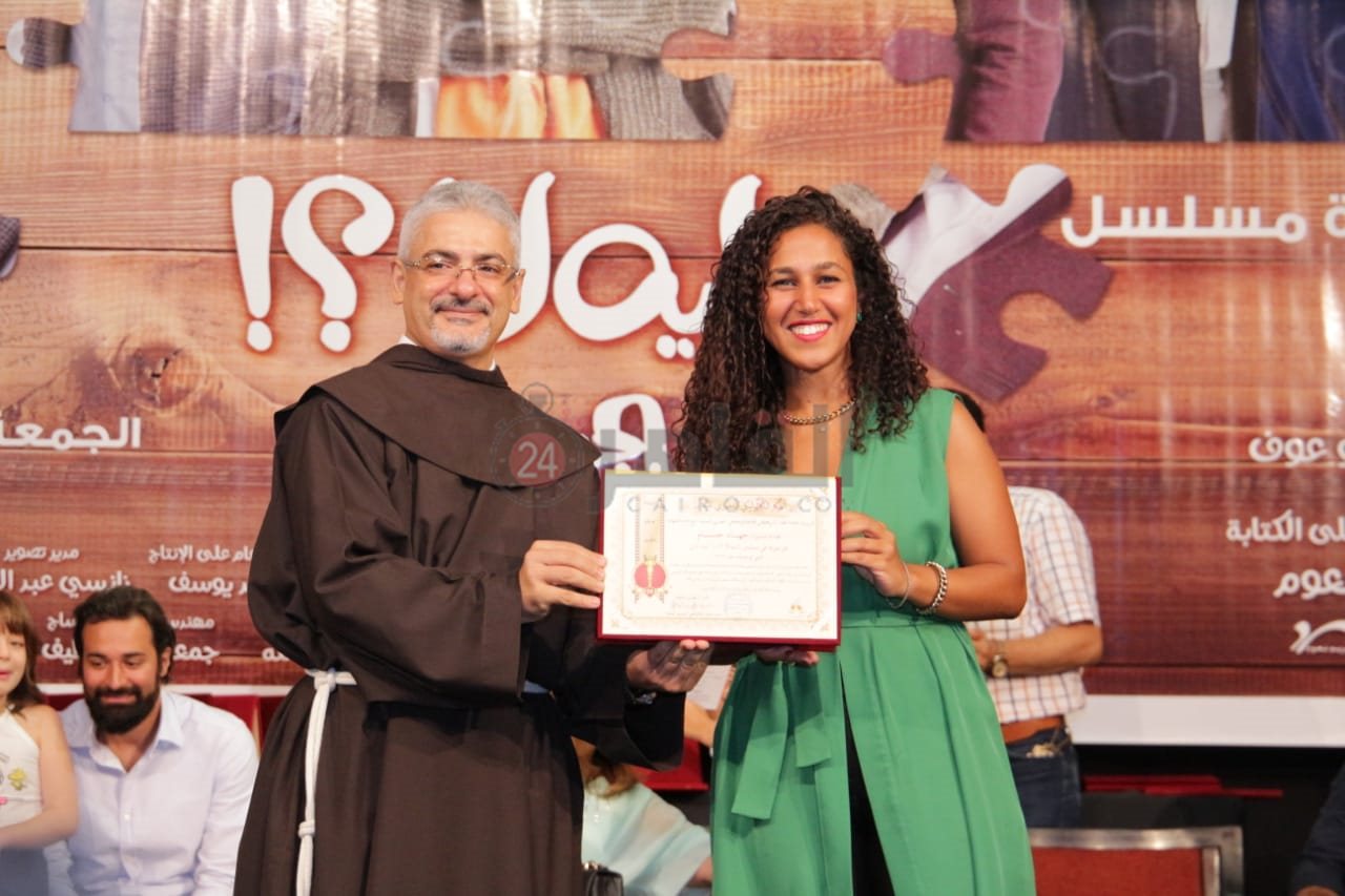 تكريم أبطال مسلسل ليه لأ بالكاثوليكي للسينما (5)