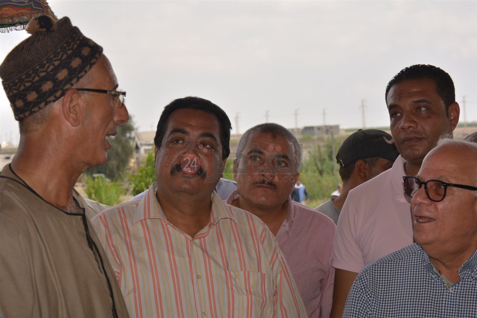 محافظ بورسعيد ومزارعي سهل الطينة 