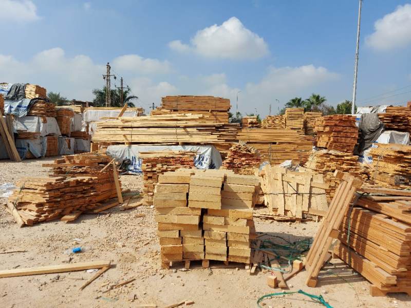 شونة أخشاب مخالفة