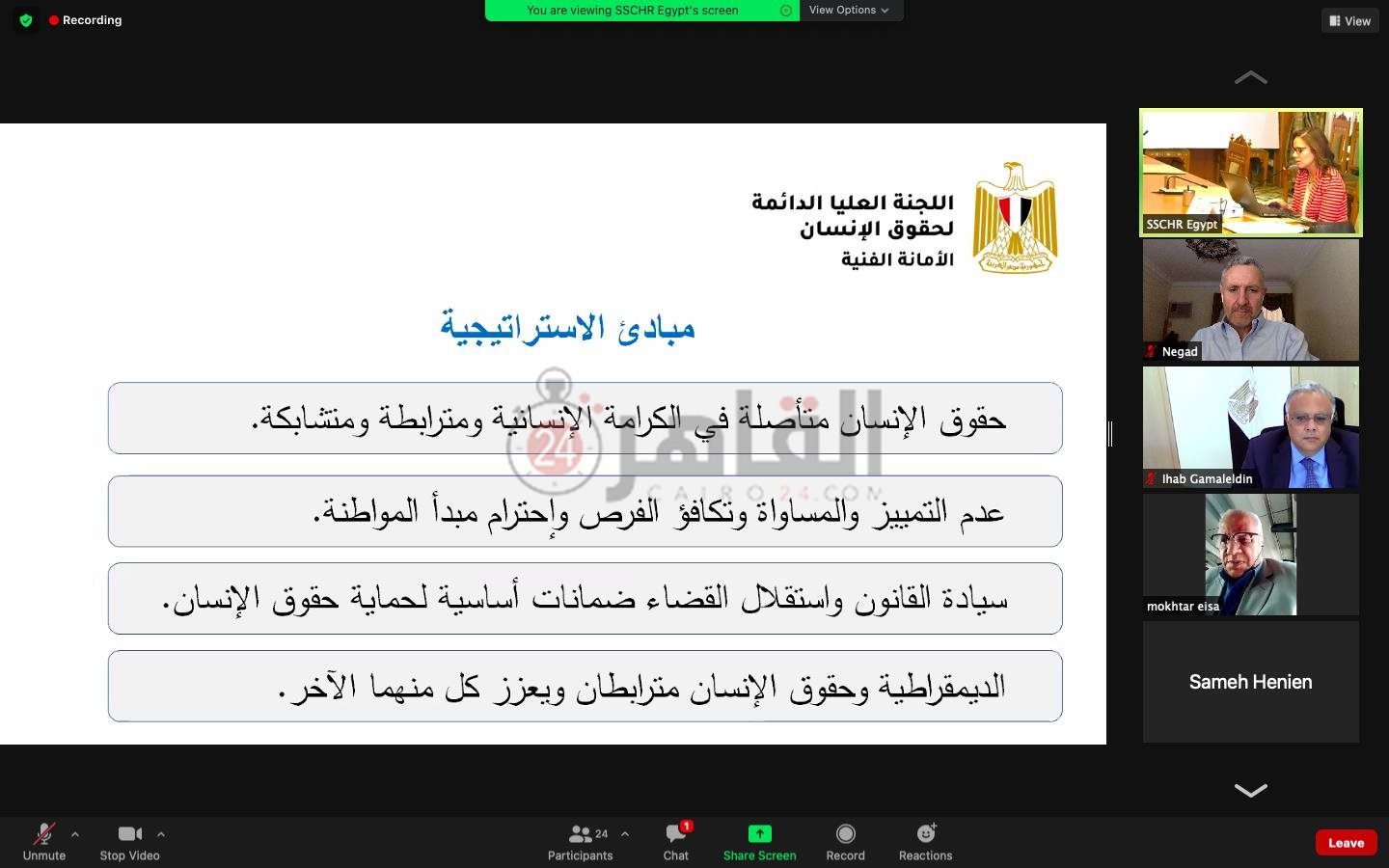 الاستراتيجية الوطنية لحقوق الإنسان (33)