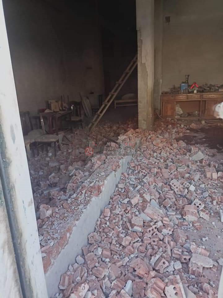 جانب من الاعتداء على الجراج