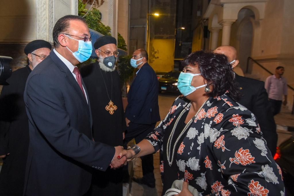 الدكتورة ايناس عبدالدايم واللواء محمد الشريف