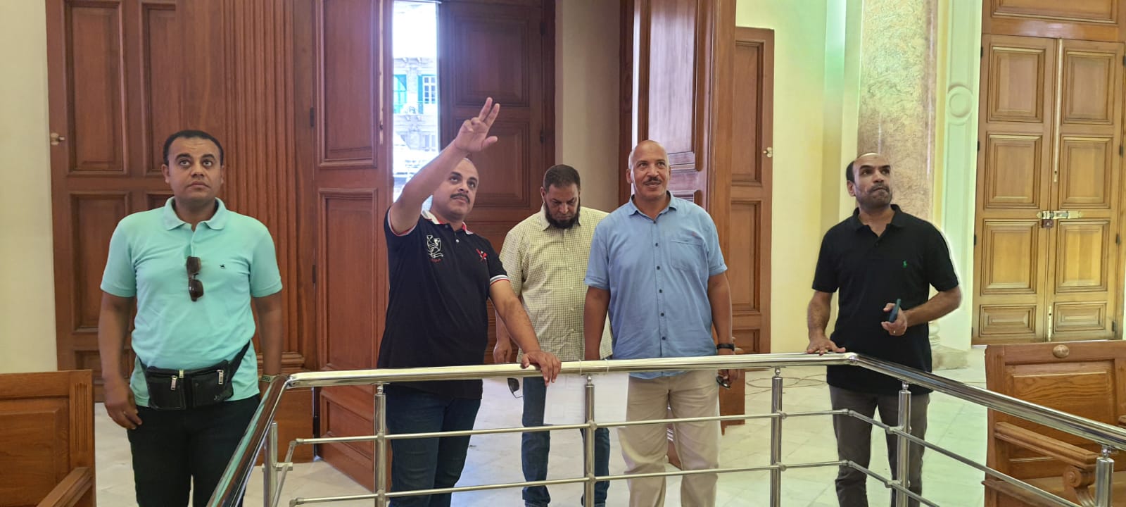 وفد من الآثار يزور قلعة قايتباي (1)